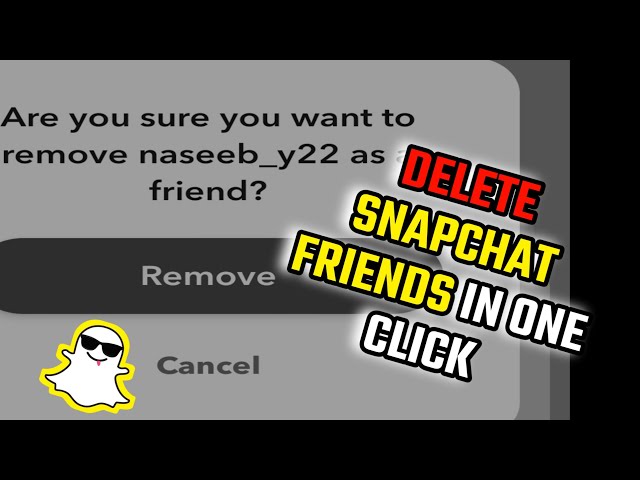 How to delete all AKA Multiple Snapchat Friends at Once || Snapchat Delete All Friends at once Click