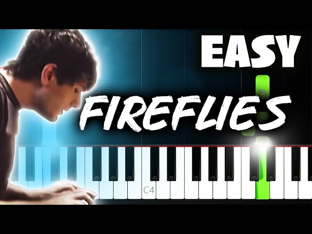 Owl City - Fireflies - EASY Piano Tutorial