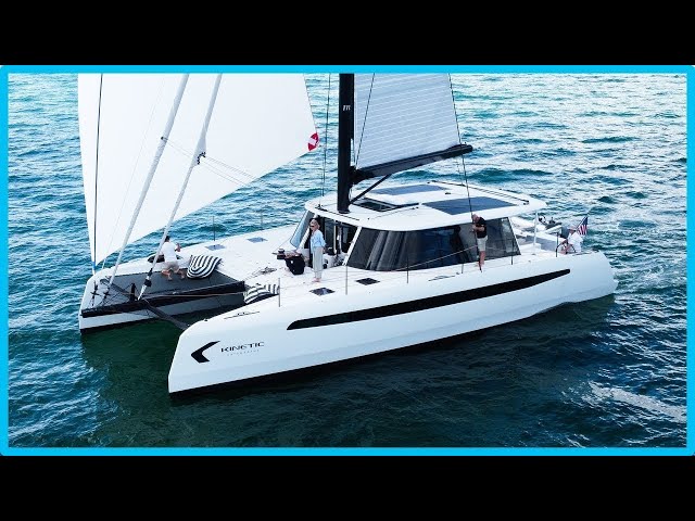 Is THIS the PERFECT Bluewater Catamaran? [Full Tour] Learning the Lines