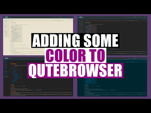 CSS Stylesheets And Custom Userscripts In Qutebrowser