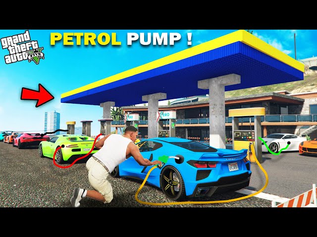 GTA 5 : Franklin Opening & Upgrading His Petrol Pump Near His House GTA 5 !