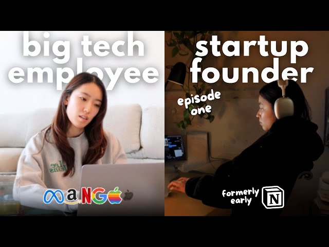 big tech employee vs startup entrepreneur: day in the life