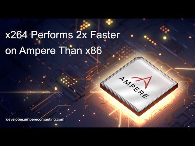 x264 Performs 2x Faster on Ampere than x86