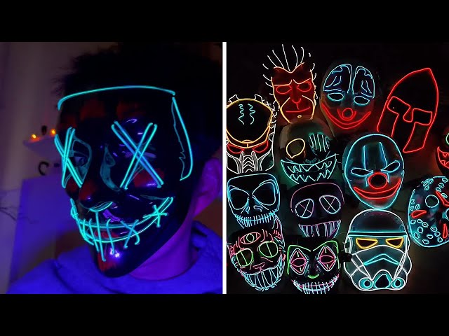 Halloween LED Light Up Mask 2021 - Scary Halloween Costume Ideas