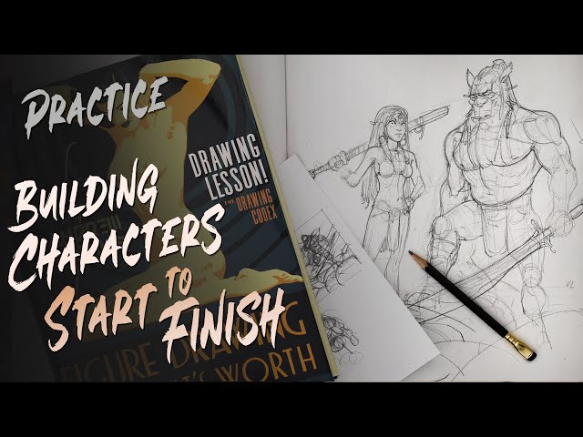 Practice Drawing Characters From Start To Finish | Demo - Anatomy - Loomis - Comics - Manga