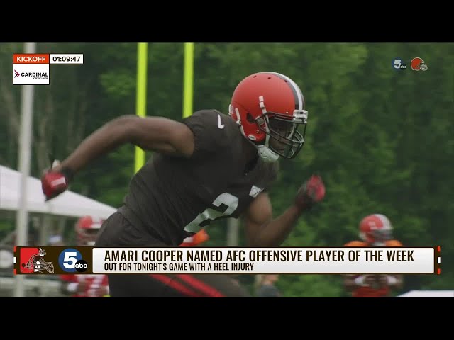 Browns WR Amari Cooper ruled out for Thursday night game against Jets
