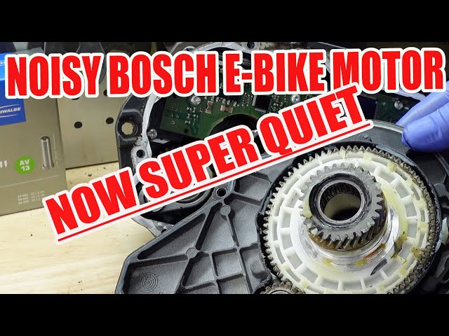 How I turned a noisy Bosch motor into a quiet Bosch Motor