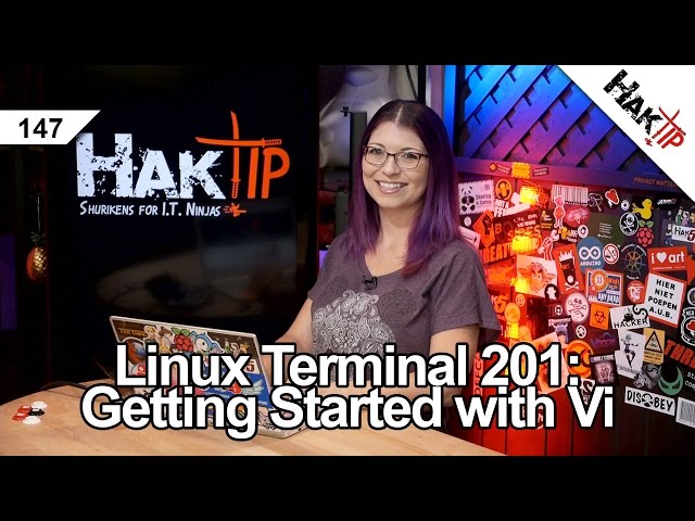Linux Terminal 201: Getting Started with Vi - HakTip 0147