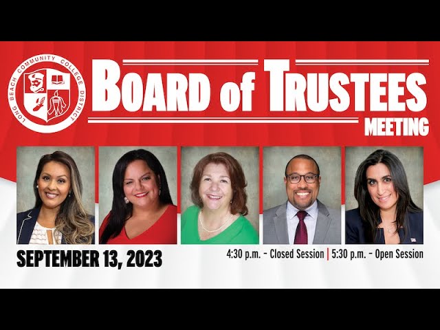 LBCCD Board of Trustees Meeting - September 13, 2023