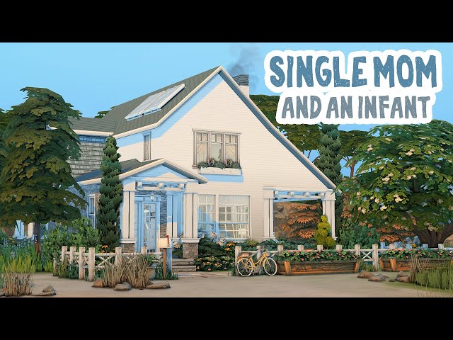 Single Mom & an Infant 🌿 || The Sims 4: Speed Build