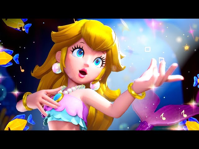 Mermaid Peach Story - All Stages - Princess Peach Showtime