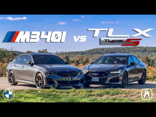 2023 Acura TLX Type S vs BMW M340i 3 Series // Battle of the Four-Door Sports Sedan!
