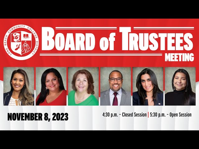 LBCCD Board of Trustees Meeting - November 8, 2023