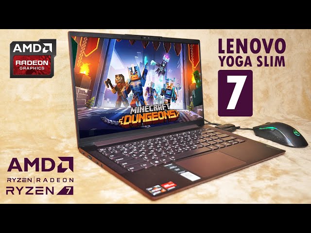 AMD Ryzen 7 4700U | Minecraft Dungeons BENCHMARK - Lenovo Yoga Slim 7