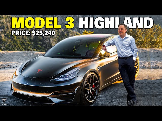 Elon Musk Reveals New Model 3 For as Little As $25,240!