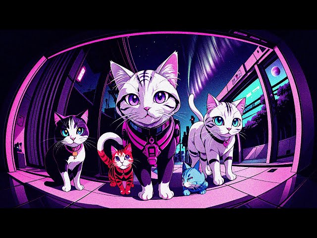 🐾 Meowtrix Reloaded: Akihabara Synthwave Cyber Tails 🎧🎶