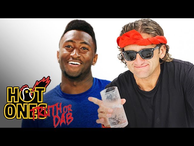 Marques Brownlee and Casey Neistat Play Truth or Dab | Hot Ones