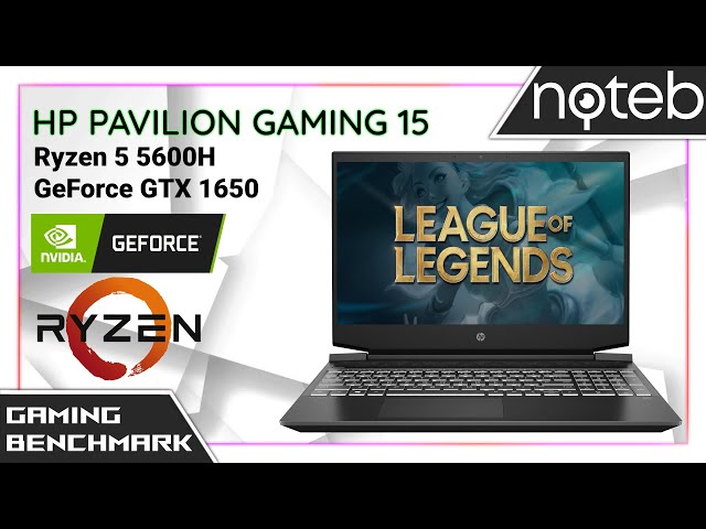 HP Pavilion Gaming 15-ec2 - League of Legends Gameplay Benchmark (Ryzen 5 5600H, GTX 1650)