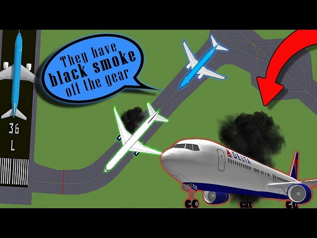 [REAL ATC] A Delta B767 HAS SMOKE COMING OUT of the Landing Gear!