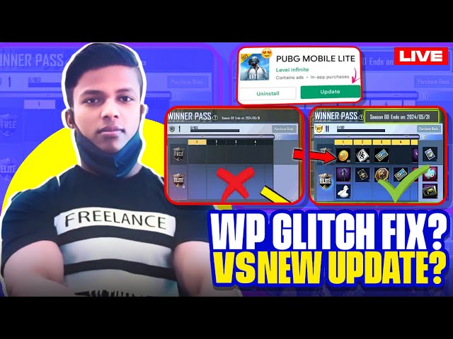 pubg mobile lite||winner pass glitch fix?||new update?||live stream 🥰🥰