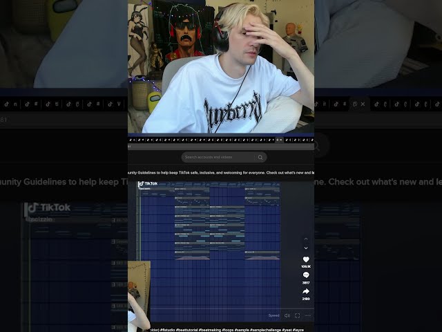XQC finds his Ex-Girlfriend on his TikTok #shorts