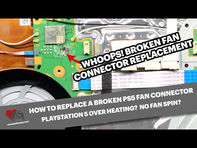 How to replace a PlayStation 5 Fan Socket - fixing an overheating PS5 with no fan spin.
