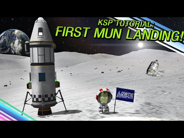 How to do your FIRST MUN LANDING! KSP Tutorial (Science Mode)