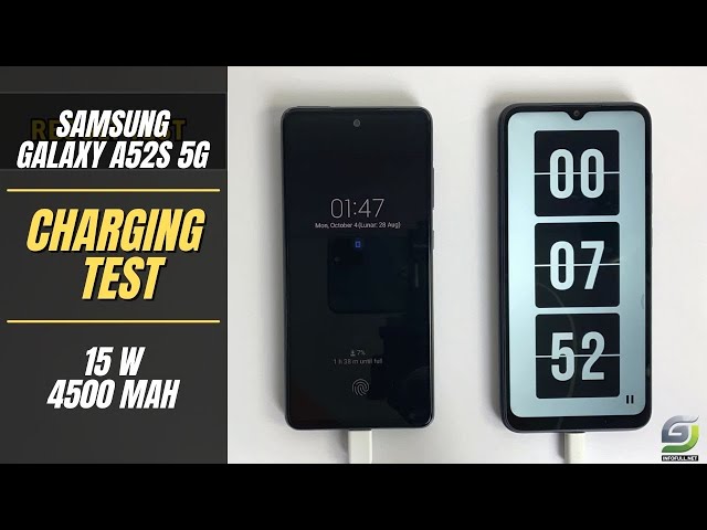 Samsung Galaxy A52s 5G Battery Charging test 0% to 100% | 15W fast charger 4500mAh
