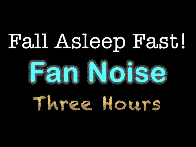 Fall Asleep Fast! | FAN NOISE with Black Screen | 3 Hours