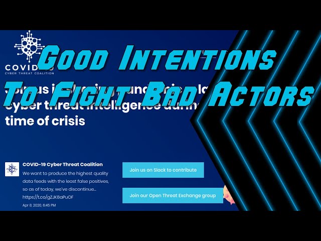Good Intentions to Fight Bad Actors in a Time of Crisis