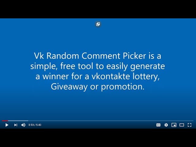 How to Get Random Comment - Android Comment Picker for vKontakte