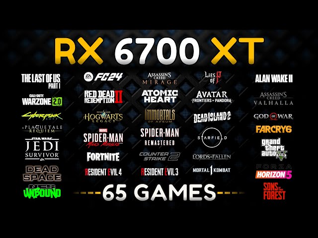 RX 6700 XT Test in 65 Games in 2024🔥