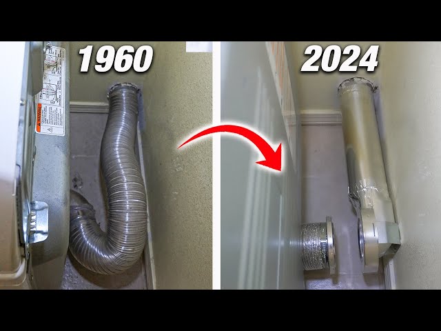 This GENIUS Dryer Vent Hose Connection Upgrade Is A MUST For Home DIYers! EASY How To Install!