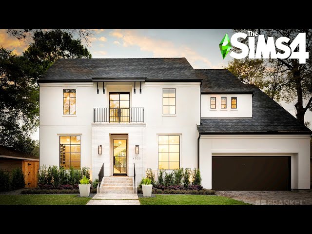 Traditional Modern Farmhouse ~  Curb Appeal Recreation: Sims 4 Speed Build (No CC)