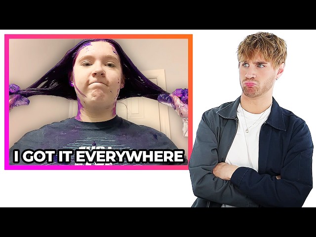 Hairdresser Reacts To People Dying Their Virgin Hair For The First Time