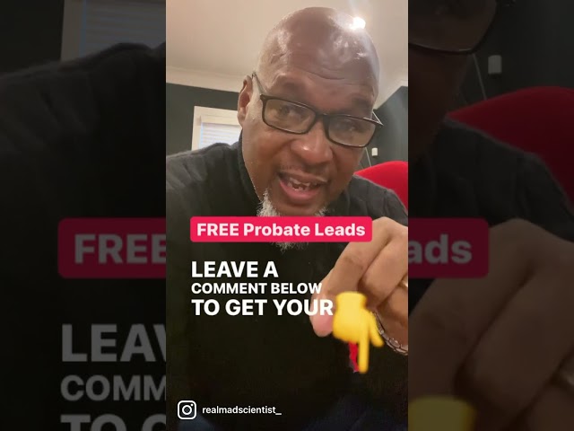I'm GIVING you FREE probate leads #shorts | Learn real estate investing Baltimore