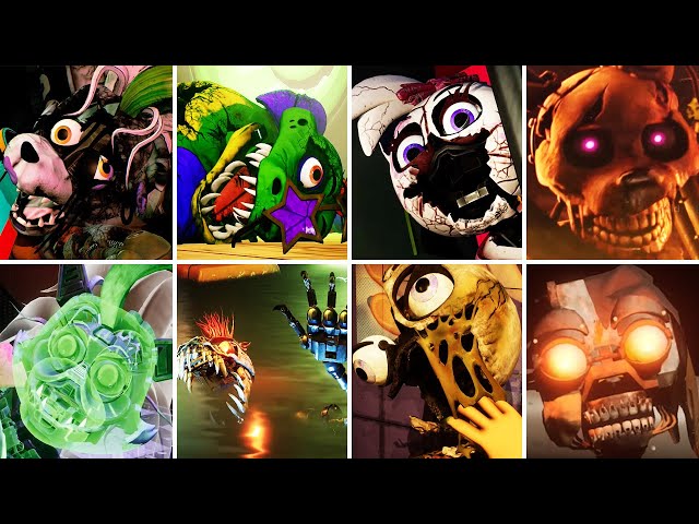 FNAF: Security Breach Vs Ruin DLC - All Animatronics Destroyed By Gregory And Cassie