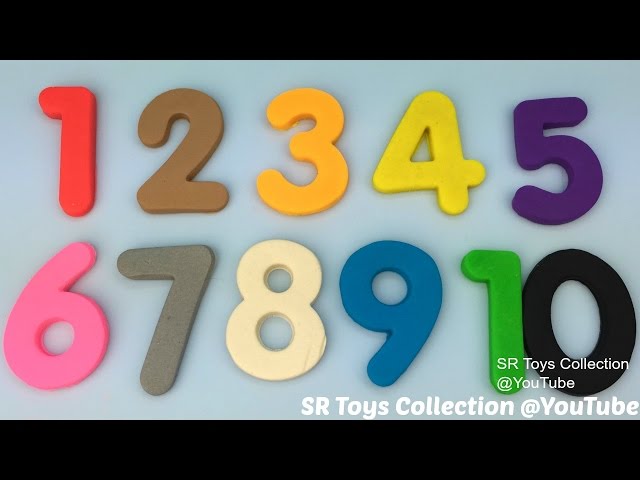Numbers 1-10 Play Doh Modelling Clay