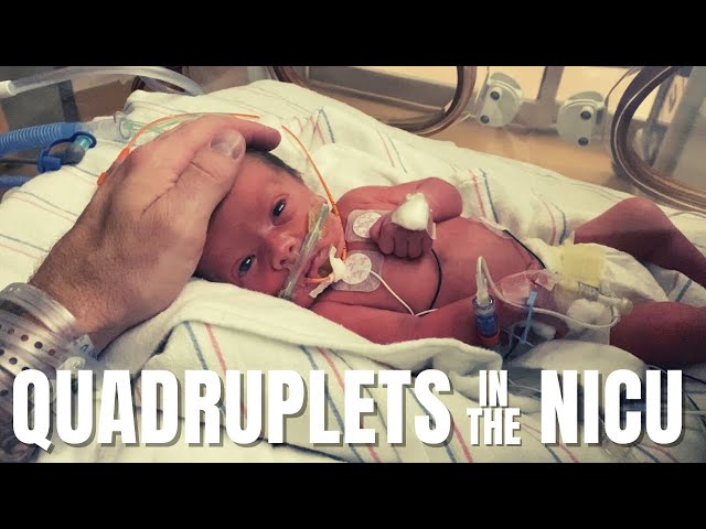 Our QUADRUPLETS in the NICU! (EMOTIONAL & CHALLENGING) | LARGE FAMILY WITH QUADRUPLETS | TFYV #17
