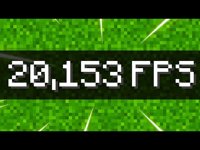 I Broke The Minecraft FPS Record…