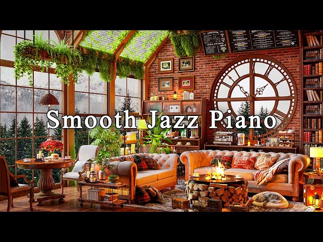 Smooth Jazz Piano Music to Work, Study, Focus ☕ Cozy Coffee Shop Ambience | Jazz in Background Music