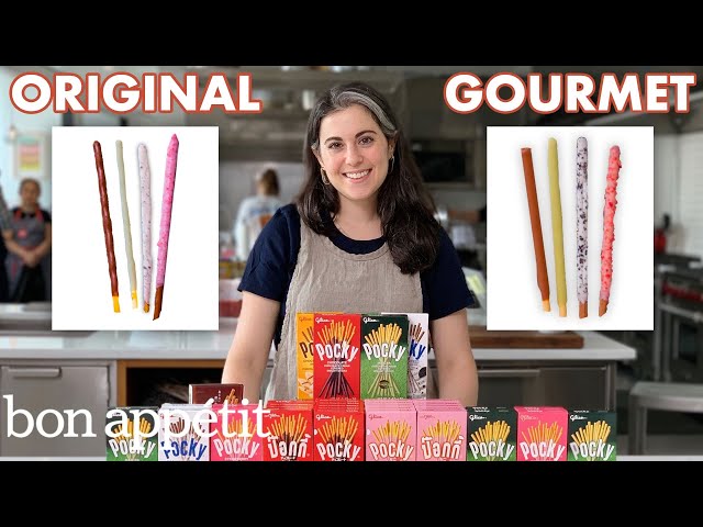 Pastry Chef Attempts to Make Gourmet Pocky | Gourmet Makes | Bon Appétit