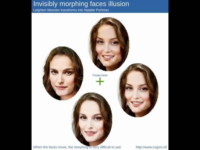 Optical illusion: Invisibly morphing faces
