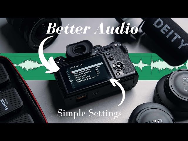 Fujifilm Audio Settings Explained- Better Sound Quality simple Settings- Must Do Settings!