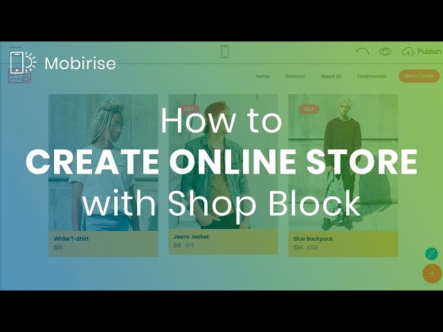 Mobirise Shop Block | Create Online Store