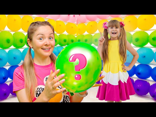 Balon kubus dan tantangan lucu lainnya untuk anak-anak bersama Oliver dan Ibu