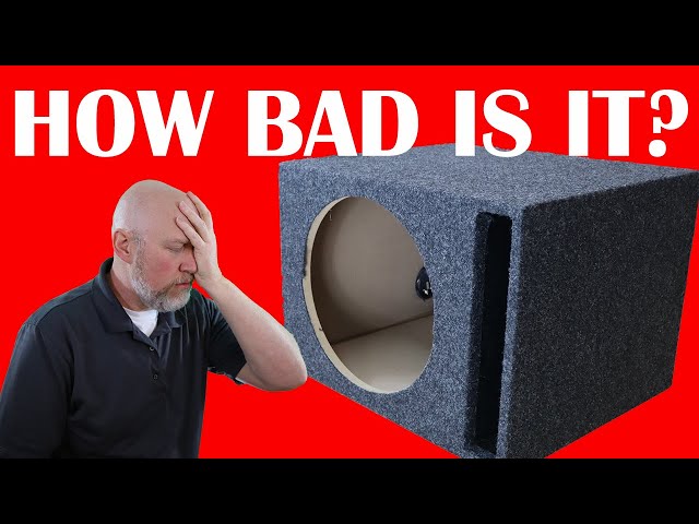 The Cheapest Ported Pre-Fab on Amazon!  12 Inch Subwoofer Enclosure