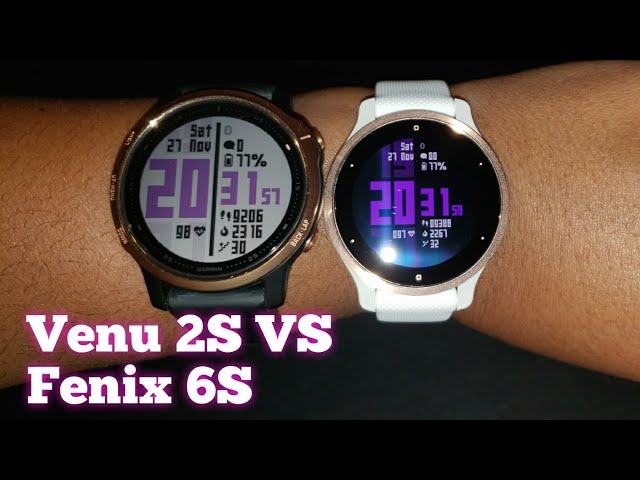 Garmin Venu 2S vs Fenix 6S