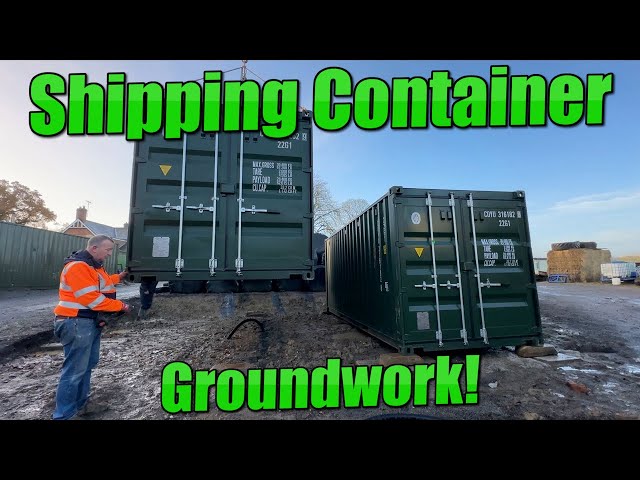Ground Preparation for Shipping Container Storage Conversion - We Were Scammed