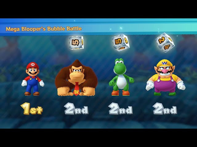 Mario Party 10 - Mario vs Donkey Kong vs Yoshi vs Wario - Mushroom Park
